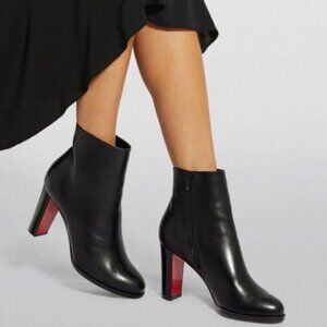 CHRISTIAN LOUBOUTIN Adox Black Leather Ankle Booties